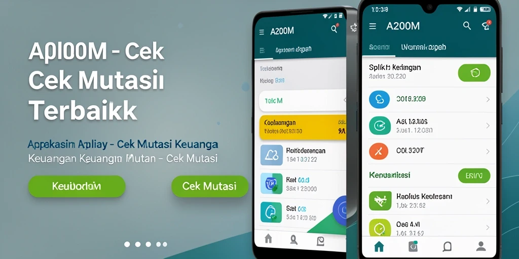 Tampilan antarmuka A200M yang intuitif untuk Cek Mutasi.