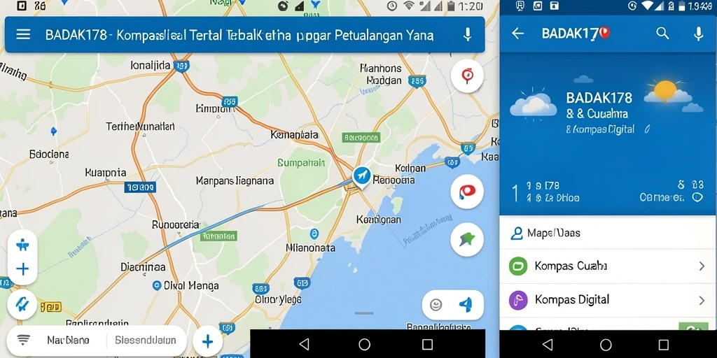 Tampilan antarmuka pengguna BADAK178 yang sederhana dan intuitif.