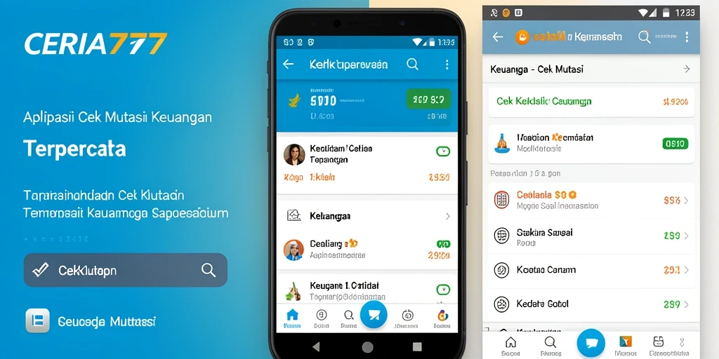 Antarmuka aplikasi CERIA777 menampilkan ringkasan mutasi dengan jelas dan informatif.