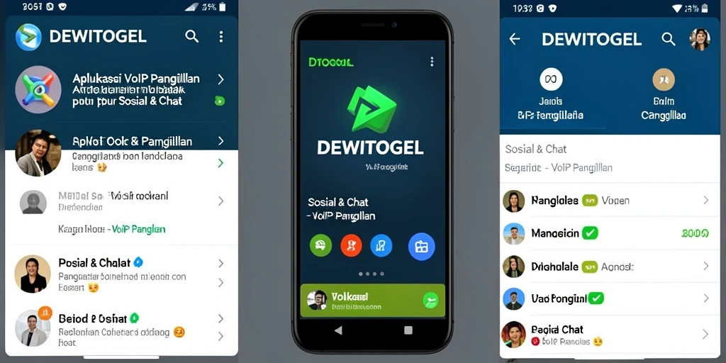 Tampilan antarmuka DEWITOGEL dengan fitur VoIP Panggilan yang menarik.