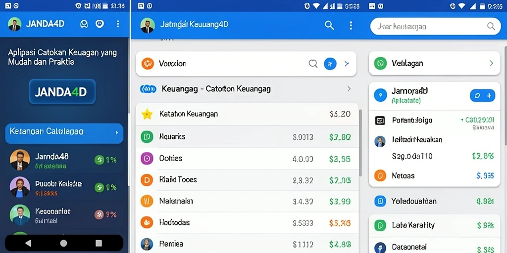 Antarmuka pengguna JANDA4D yang sederhana dan informatif.