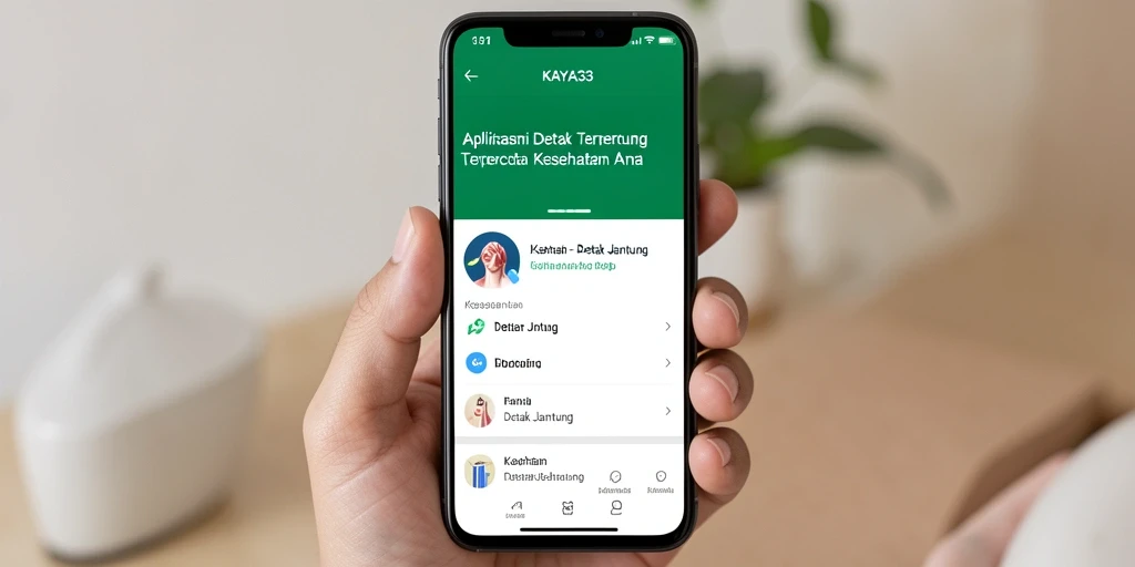 Screenshot utama KAYA33 menampilkan antarmuka pemantauan detak jantung.