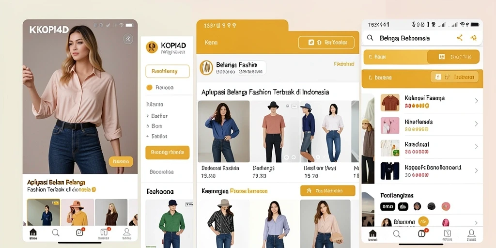 Antarmuka aplikasi KOPI4D yang menarik dan mudah digunakan.