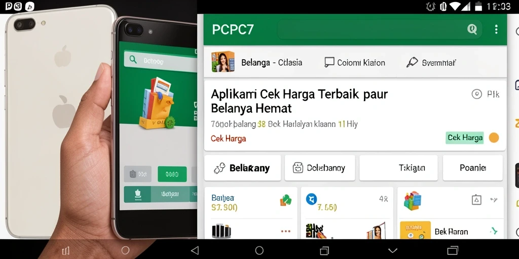 Tampilan antarmuka aplikasi PCPC7 untuk Cek Harga yang sederhana dan efisien.