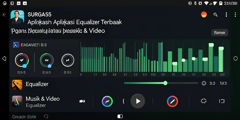 Tampilan antarmuka SURGA55 yang menarik dan mudah digunakan.