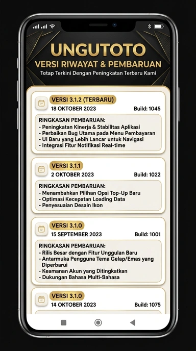 Riwayat Versi Ungutoto untuk Pengguna Android